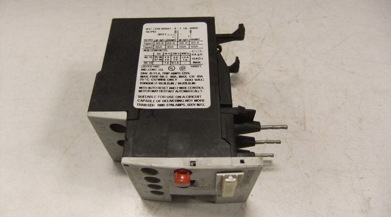 Siemens Overload Relay 3RU1126-4CB0