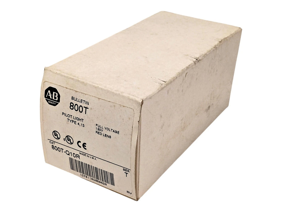 Allen-Bradley 800T-Q10R Series T 120 V AC/DC 30.5 mm Red Pilot Light
