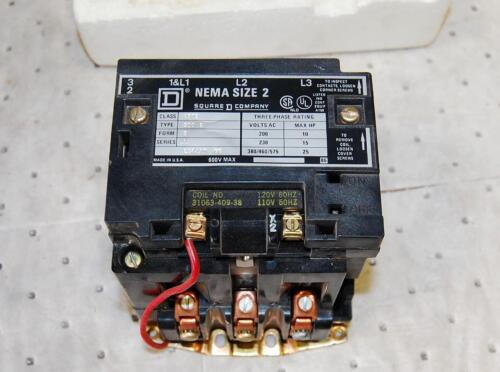 Square D 8502 SD0-2 MAGNETIC CONTACTOR