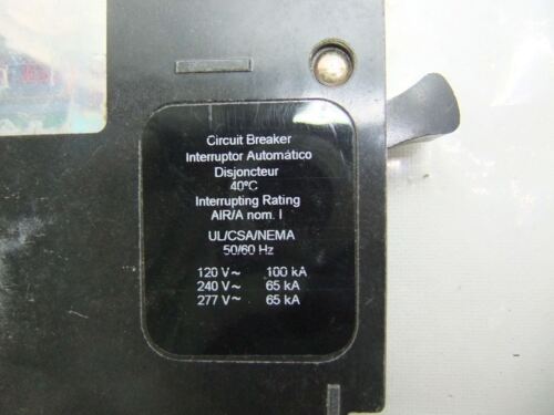 Square D Circuit Breaker EJB14020 1P 277V 20A