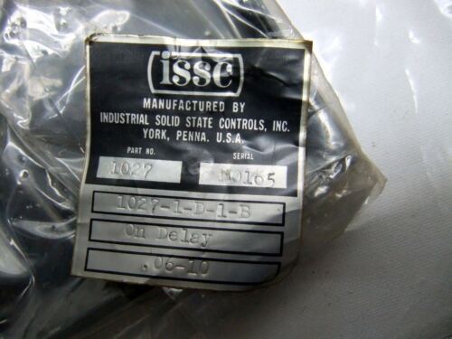 Issc 10 Second Timer D089 1-27-1Da1 1027-1D1B