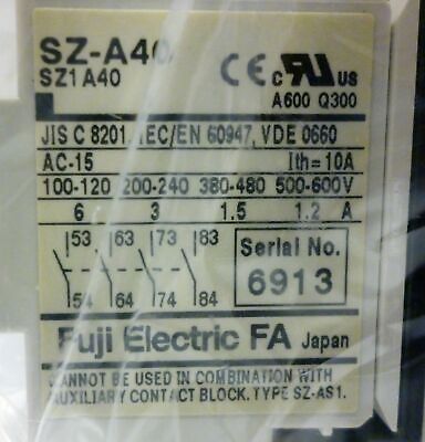 Fuji Electric 4GH880M Auxiliary Relay