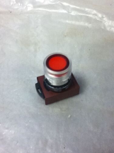GE P9CPLRGD 600VAC/300VDC Red Illuminated Flush Head Momentary Pushbutton