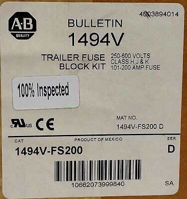 Allen-Bradley 1494V-FS200 Fuse Block