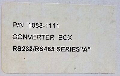 Adaptive Micro Systems 10881111 Ser A RS232/RS465 Converter Box w/ Accessories