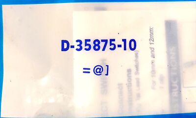 Bimba D-35875-10 Cylinder Switch Mounting Hardware