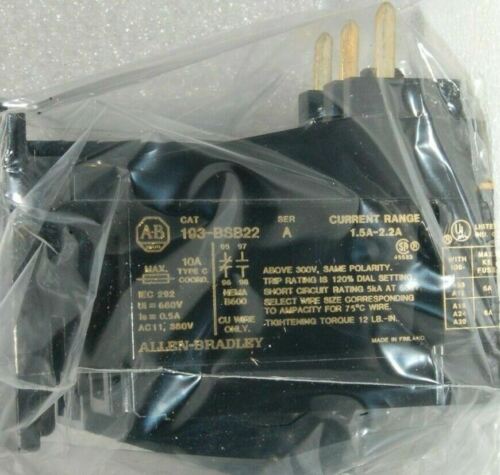 Allen-Bradley 193-BSB22 Ser A Bimetallic Overload Relay