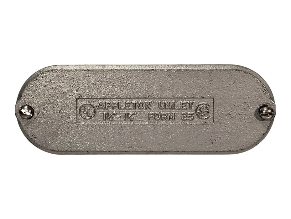 Appleton K125150CM FORM 35 Cover for 1-1/4 in and 1-1/2 in Conduit Bodies