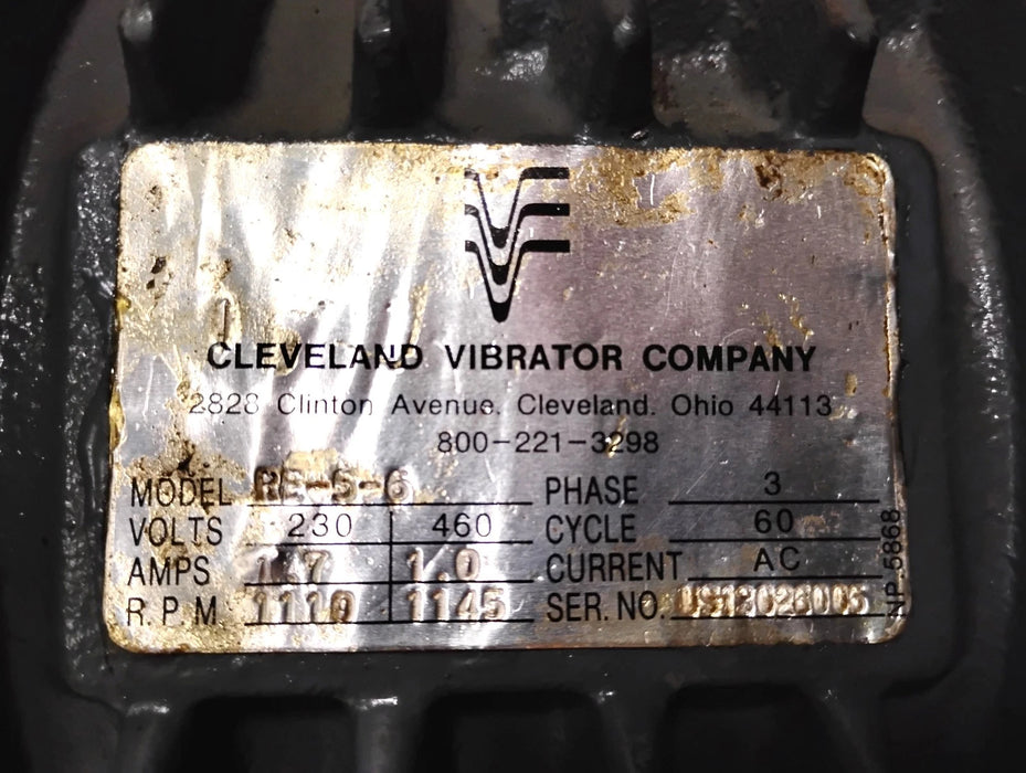 Cleveland Vibrator Co. RE-5-6 KEE 5-6 230/460 V 6-Pole Rotary Electric Vibrator
