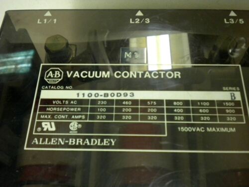 Allen-Bradley Magnetic Contactor 1100-BOD93 1500V