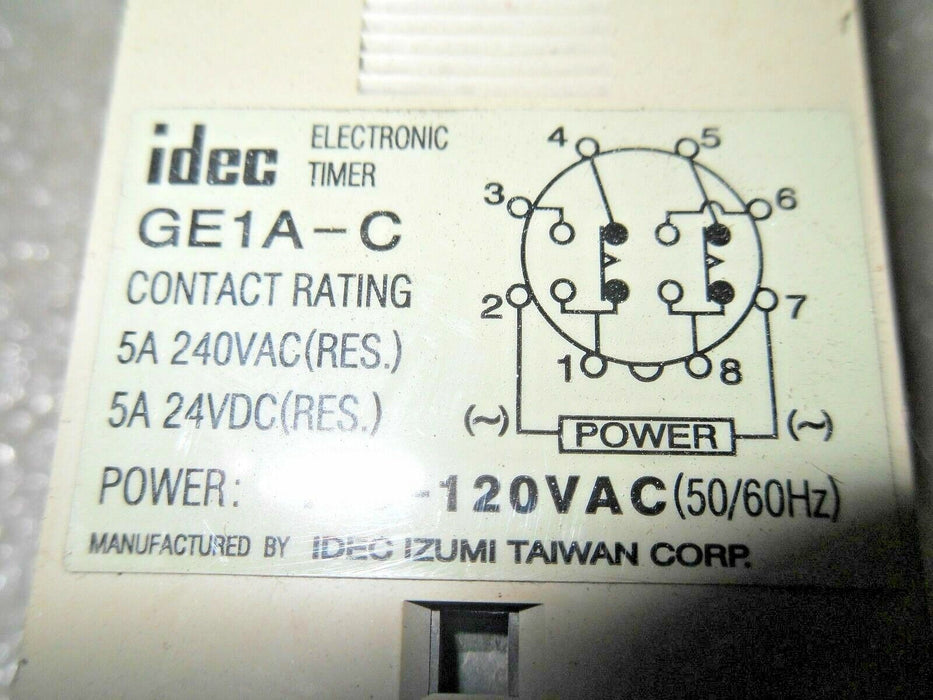 IDEC GE1A-C 110-120VAC Electronic Timer