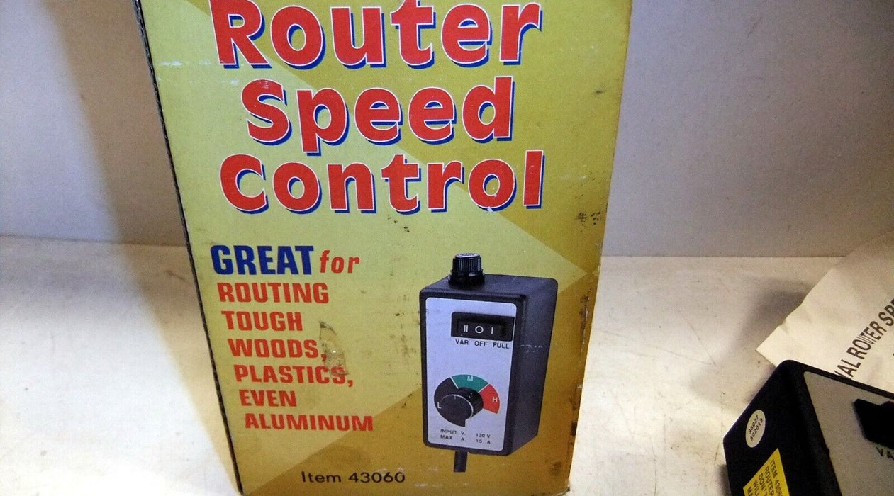 Harbor Freight Router Speed Control 43060