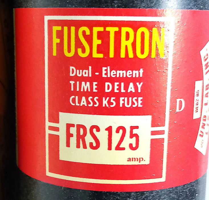 Bussmann FRS-125 FUSETRON 600 V 125 A Class K5 Current-Limiting Time-Delay Fuse