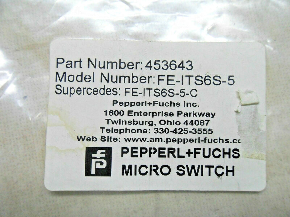 Pepperl 453643 Photoelectric Fiber Optic Cable