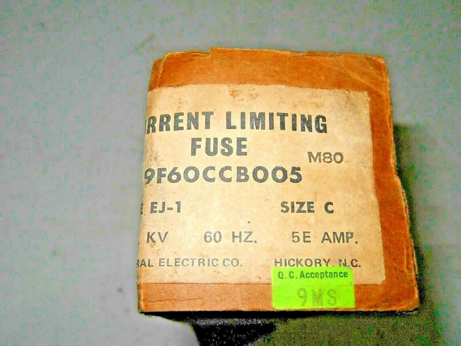 GE 9F60CCB005 Current Limiting Fuse