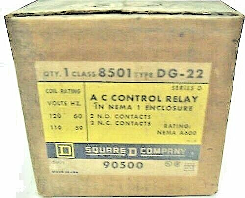 Square D 8501-DG22 Relay 8501DG22