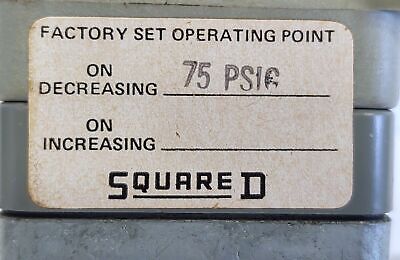 Square D 9012-GNO-5 Pressure Switch