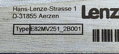 Lenze Americas E82MV251-2B001 8200 MOTEC Inverter Variable Frequency Drive