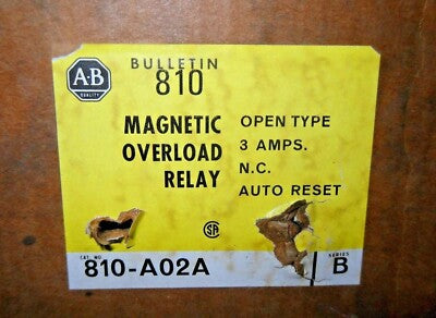 Allen-Bradley 810-A02A Ser B 3 A Inverse Time-Delay Current Relay