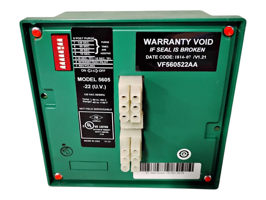 Eclipse VF560522AA 5605-22 (U.V.) 120 V AC Veri-Flame Flame Monitoring Control