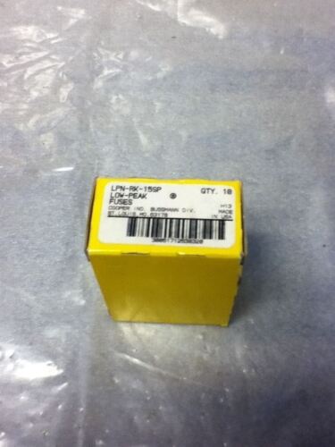 6 Bussmann LPN-RK-15SP Fuses