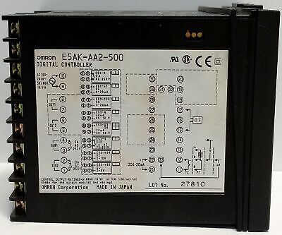 Omron E5AK-AA2-500 reprogrammed for use as a substitute E5AX-VAA