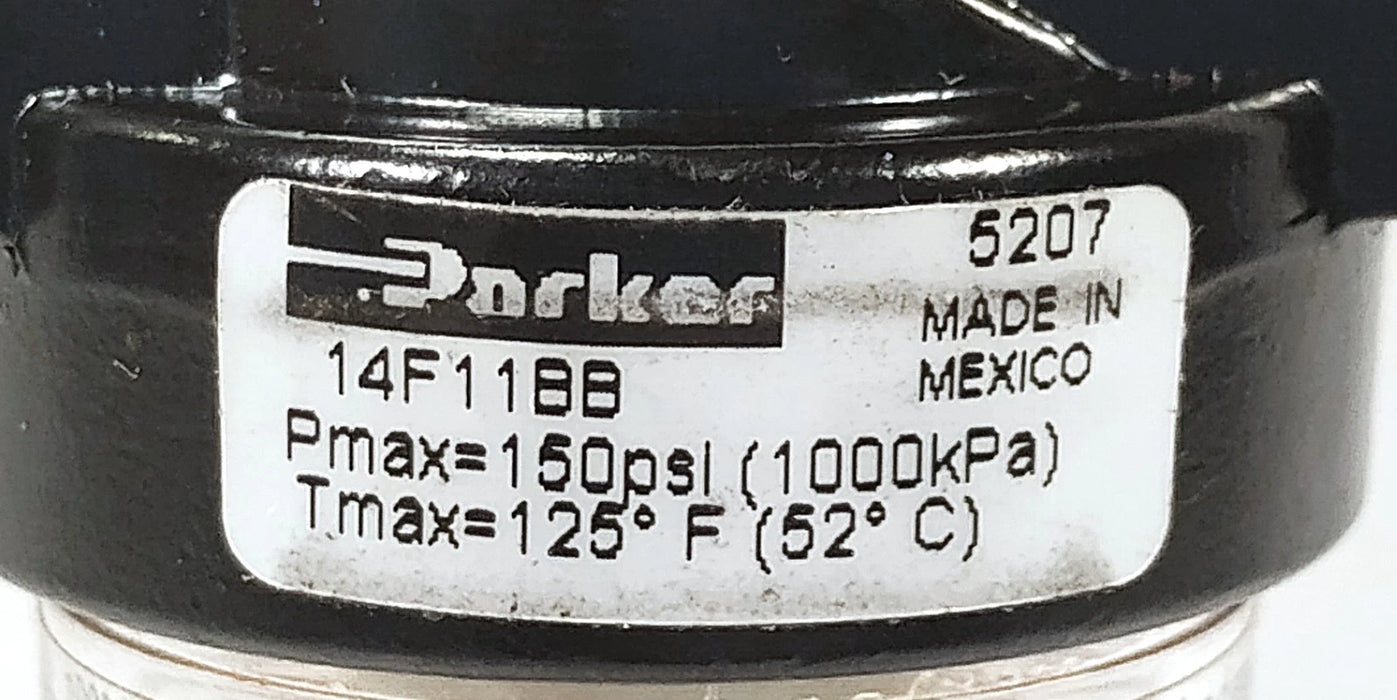 Parker 14F11BB 150 psi 24 SCFM Compressed Air Filter Assembly w/ 1/4 in NPT
