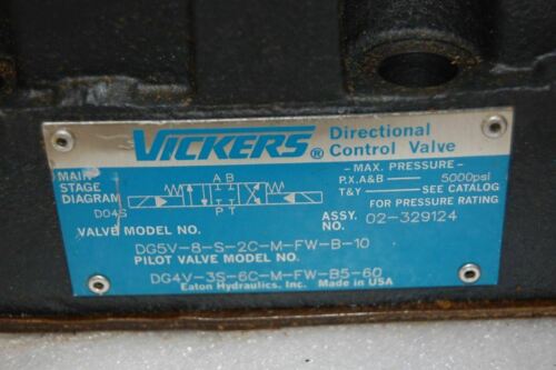 Vickers Solenoid Control Valve DGSV-8-S-2C-M-FW-B-10