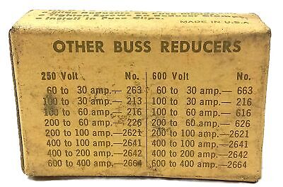 Bussmann 2621 200 to 100 A 250 or 600 V Bus Reducers