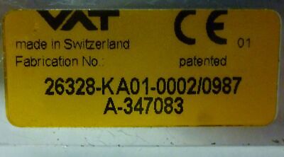 VAT 26328-K-A01-0002/0987-A-347083 Vacuum Valve