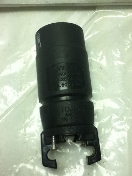Hubbell HBL21CM414B Hubbellock Connector, 3 Pole 4 Wire, 30 amp, 600V