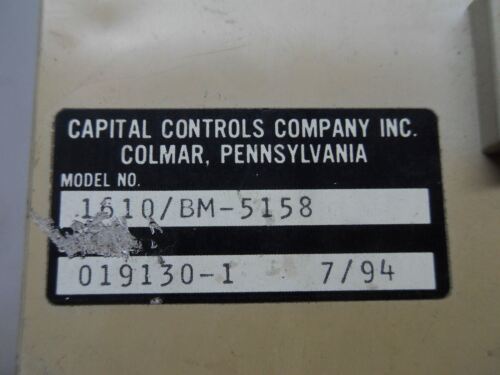 1 CAPITAL CONTROLS 1610/BM-5158 GAS DETECTOR