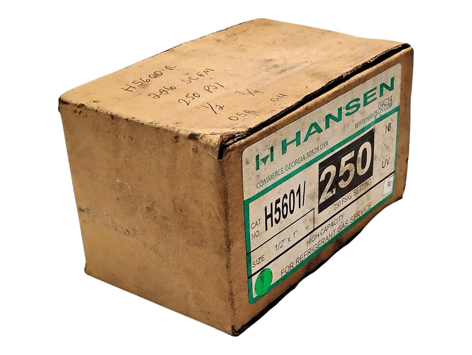 Hansen H5601 250 psi Pressure Relief Valve w/ 1/2 in Inlet and 1 in Outlet