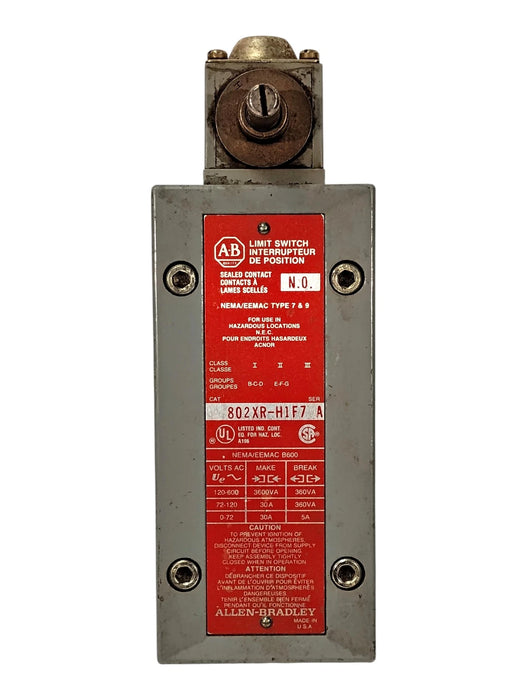 Allen-Bradley 802XR-H1F7 600 V AC Hazardous Location Rotary Gear Limit Switch