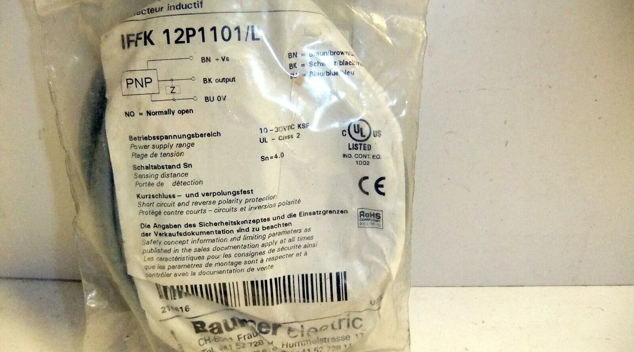 Baumer Inductive Sensor IFFK-12P1101/L