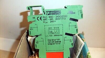 8 Phoenix Contact Terminal Blocks PLC-RSC- 24DC/21HC
