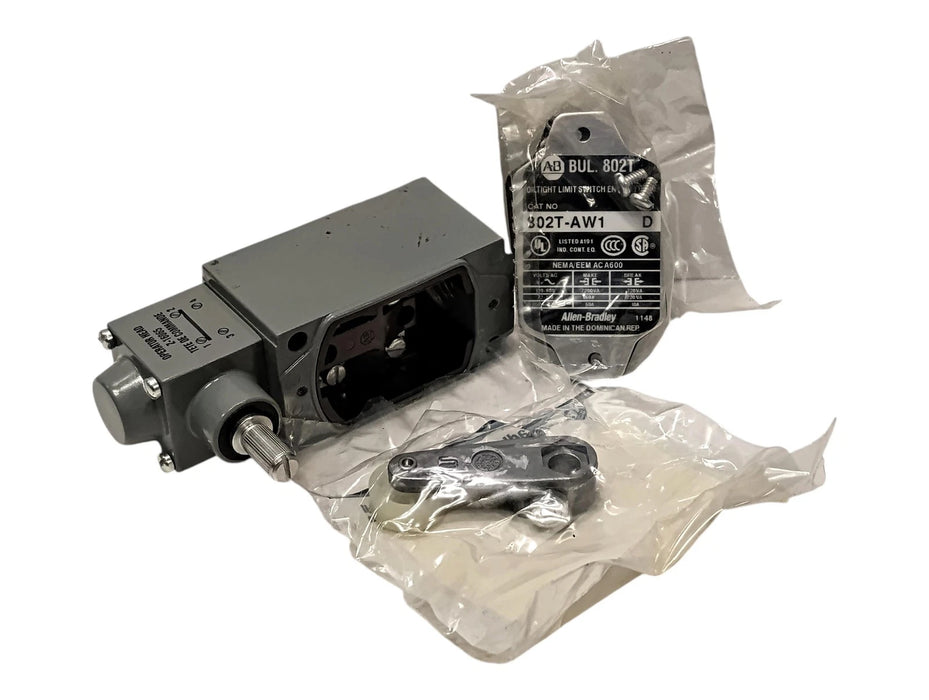 Allen-Bradley 802T-AW1 Series D 600 V AC 10 A Rotary Gear Limit Switch w/ Lever