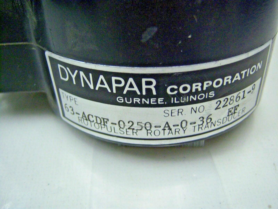 Dynapar Rotopulser / Encoder 63-ACDF-0250-A-O-36