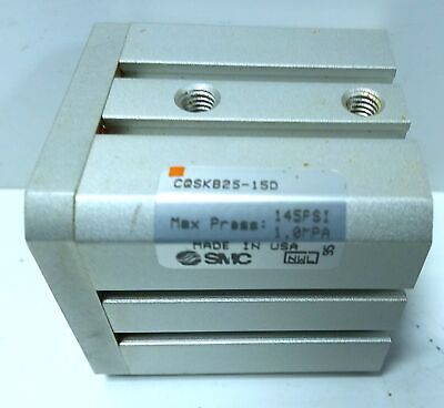SMC CQSKB25-15D 145 psi Double-Acting Compact Cylinder