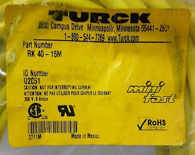 Turck RK-40-15M PLC Cable