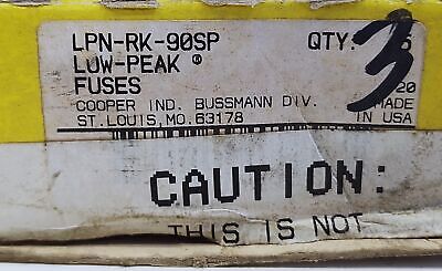 Bussmann LPN-RK-90SP LOW-PEAK 250 V 90 A Current-Limiting Time-Delay Fuse