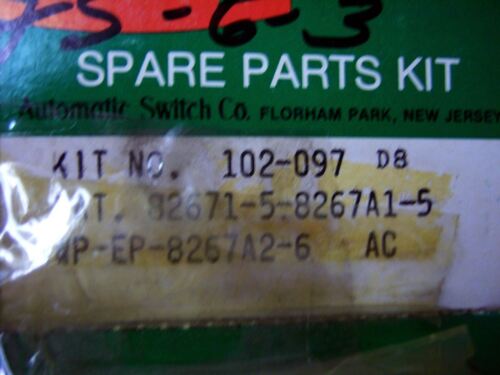 ASCO 102-097 Repair Kit no o-rings