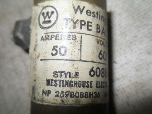 6 Westinghouse 608BO72GO1 Type Bac Fuses