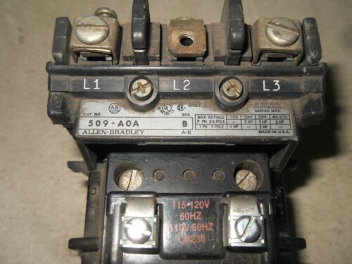 1 Allen-Bradley 509-AOA STARTER