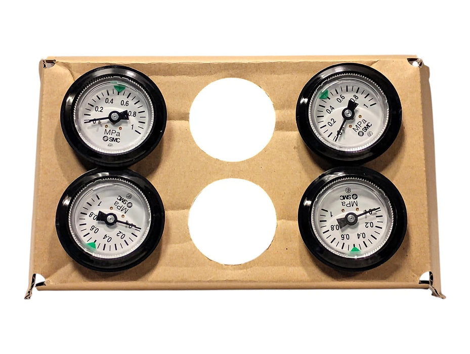 SMC G46-10-01-C 0-1.0 MPa Air Pressure Gauge w/ 1/8 in Back Side Port