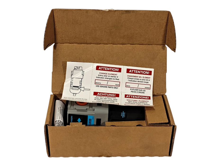 Wilkerson M08-02-BK00B Coalescing Compressed Air Filter w/ 1/4 NPT Ports