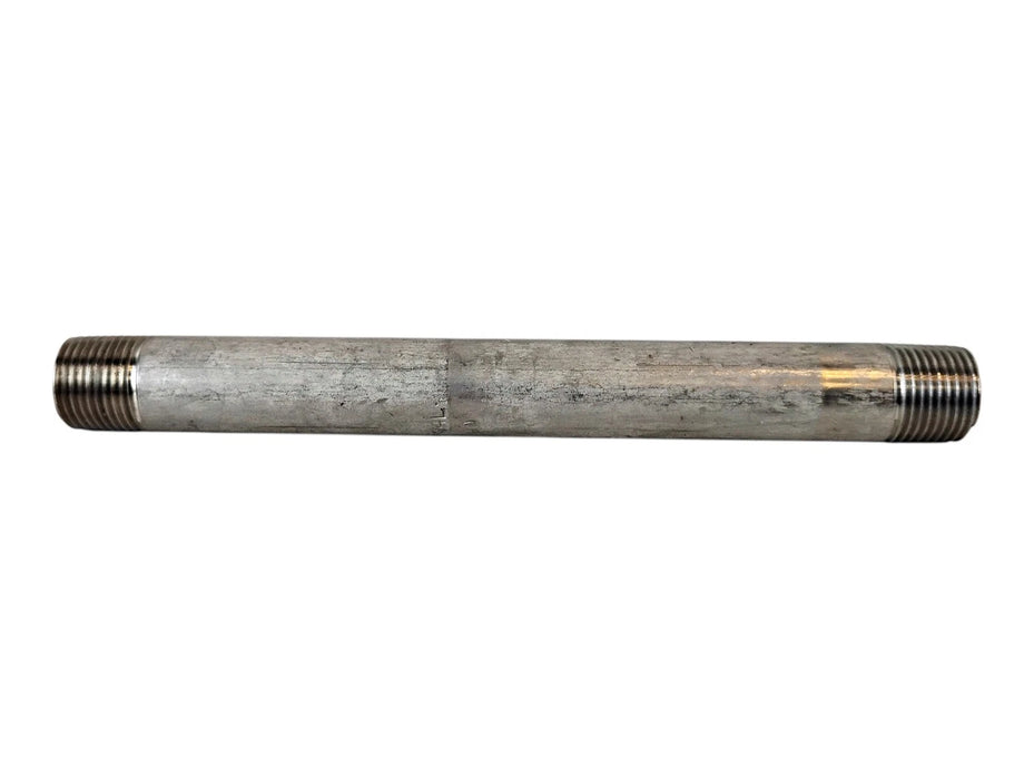 Merit Brass 4006-600 3/8" x 6" L MNPT Sch 40 304 Stainless Steel Pipe Nipple