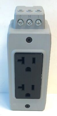 AutomationDirect FA-REC2 125 VAC 15 A 3-Wire Duplex Straight Blade Receptacle
