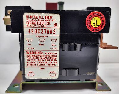 Furnas 48DC37AA2 Overload Protection Relay