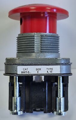 Allen-Bradley 800T-D6A Red Mushroom Head Pushbutton